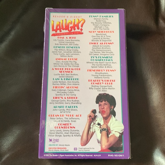 🌞 3/$20 Reader’s Digest Laugh? I Thought I’d Die VHS Video Tape 1999 NEW Sealed - Picture 2 of 4